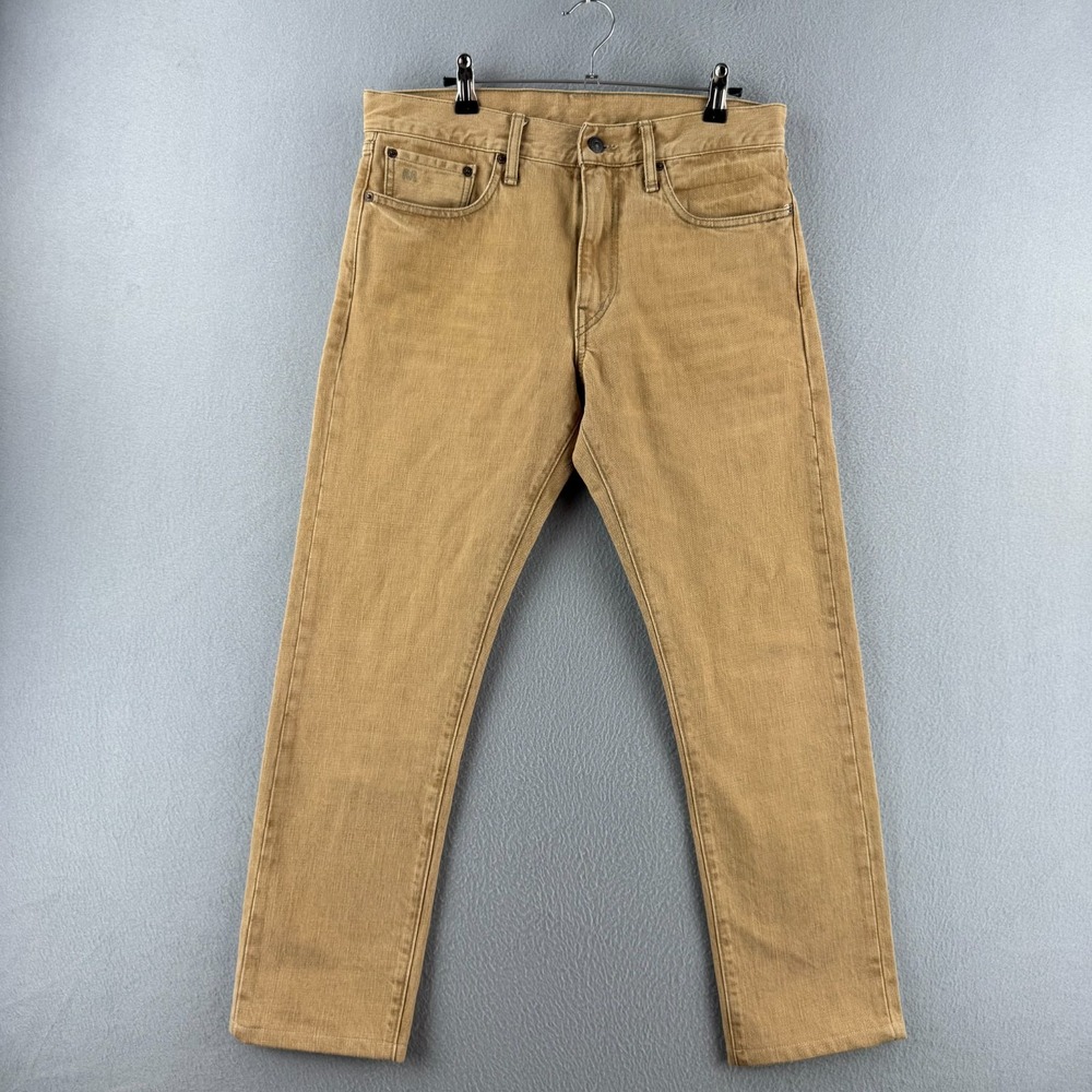 RRL Double‎ RL Jeans Mens 30 (Fits 32x27) High Slim Fit Japan Woven Tan